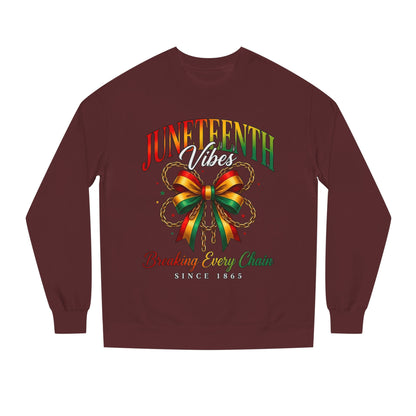 Juneteenth Crewneck Sweatshirt — "Breaking Every Chain" Celebration Pullover