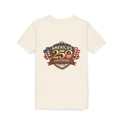 America's 250th Anniversary Youth Tee - Patriotic 1776–2026 Celebration Shirt