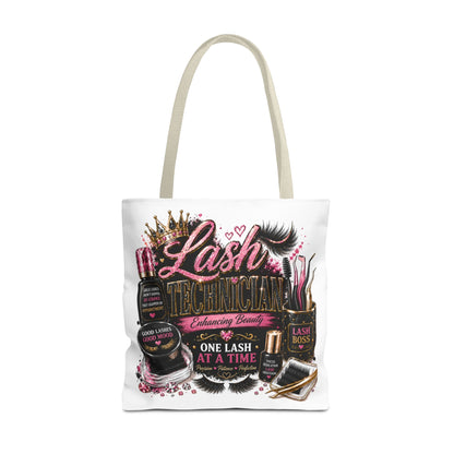 Lash Technician Tote Bag – 'One Lash at a Time' Beauty Cosmetics Canvas Tote