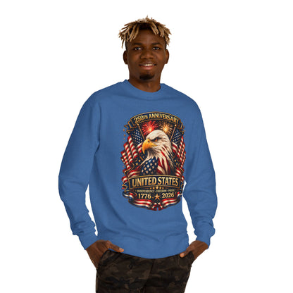 250th Anniversary United States Eagle Sweatshirt – 1776–2026 Patriotic Crewneck