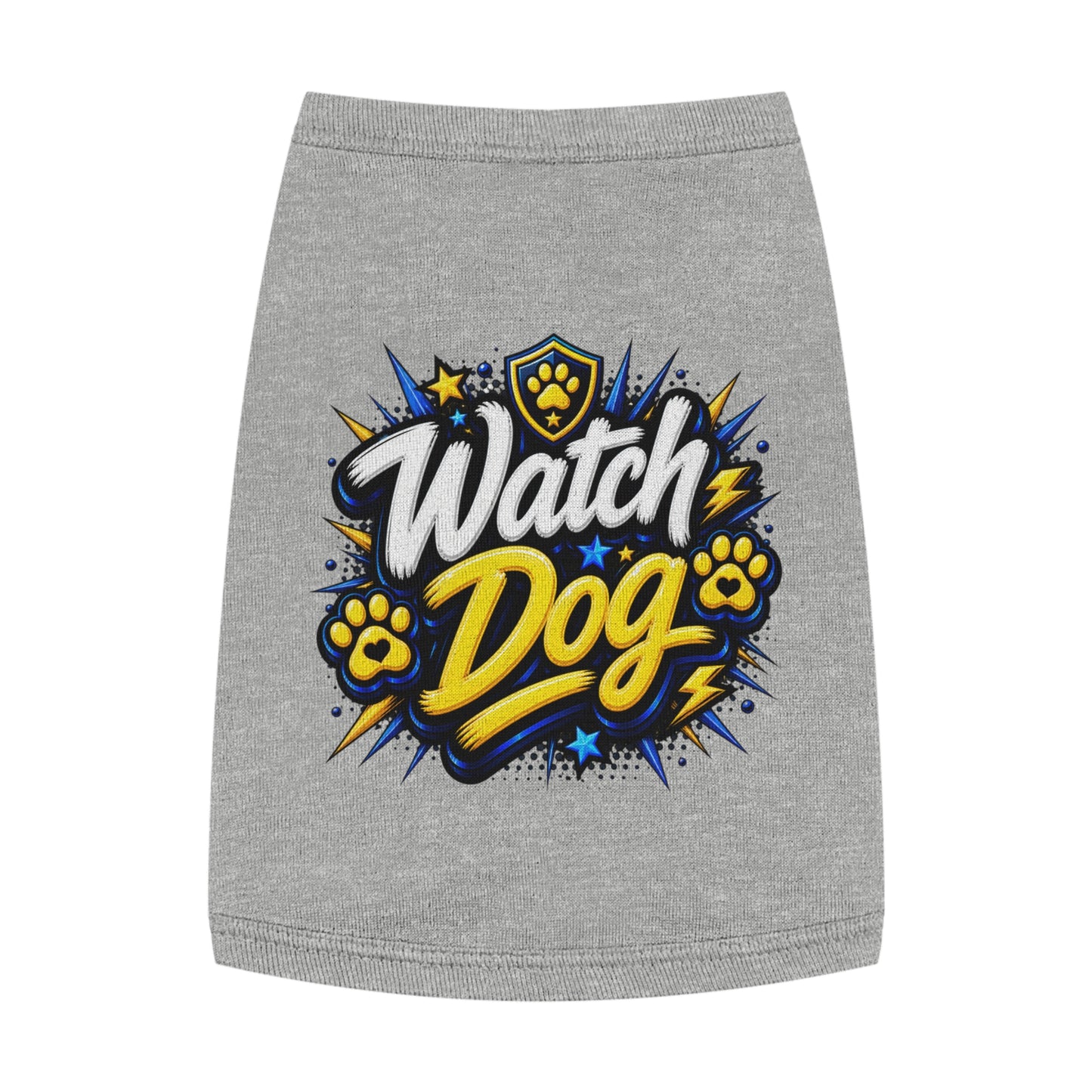 Watch Dog Pet Tank Top — Cute Guard Dog Graphic Tank for Small Dogs