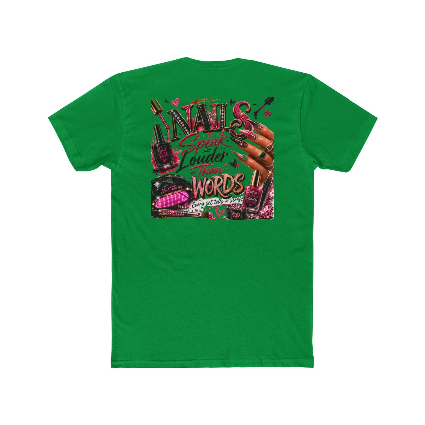 Nails Speak Louder Than Words T‑Shirt — Nail Tech Graphic Tee for Manicurists & Beauty Lovers