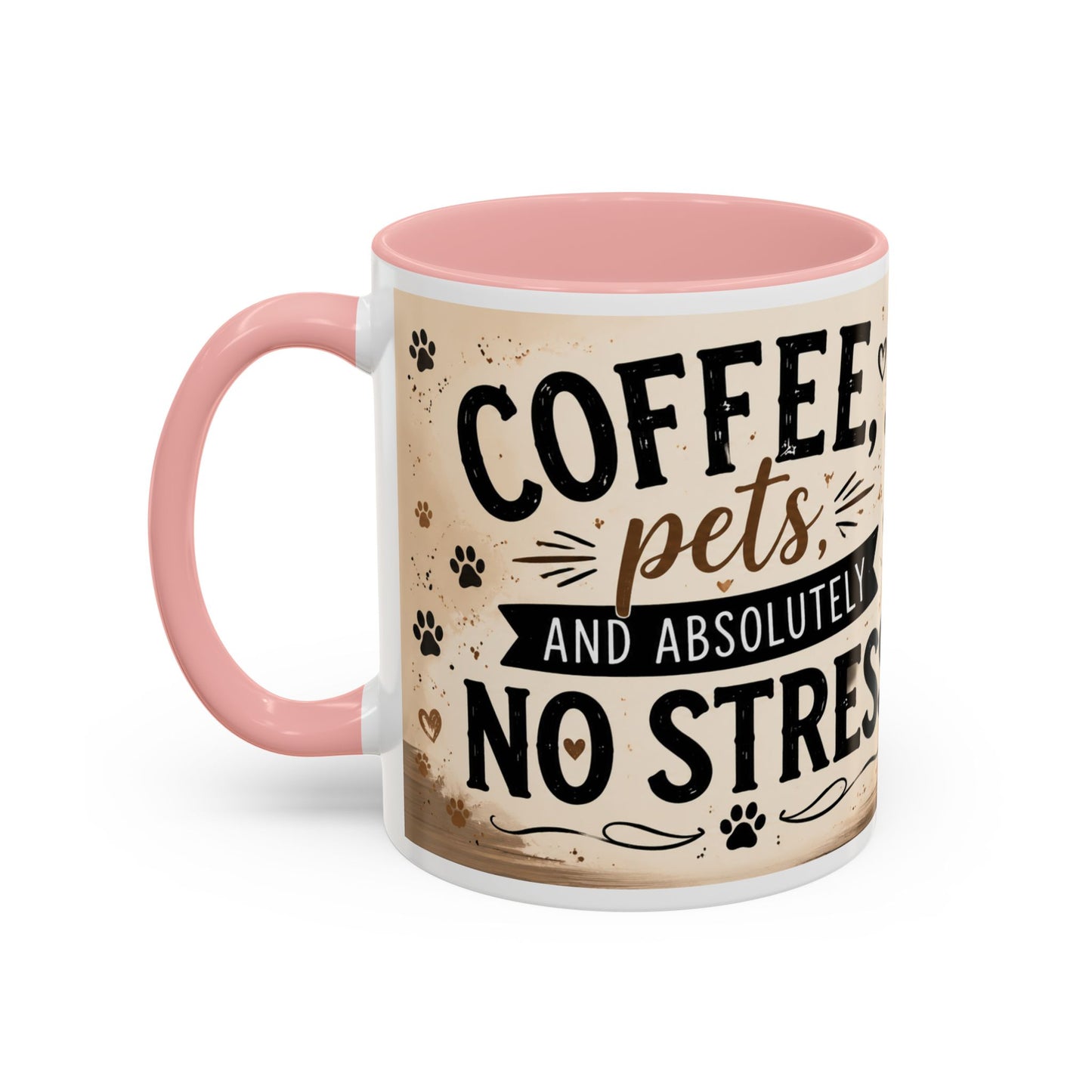 Dog and Cat Coffee Mug – "Best Friends, Best Life" Accent Tea Cup (11/15oz)