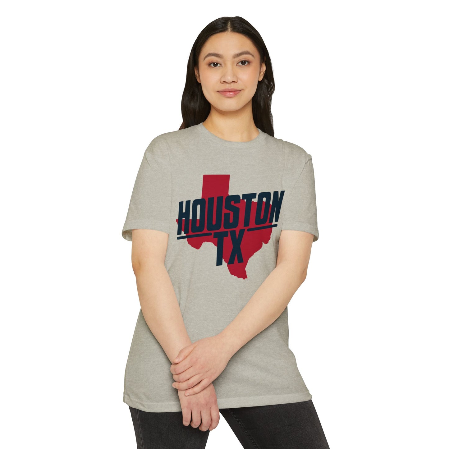 Houston TX State Outline T-Shirt — Retro City Pride Tee