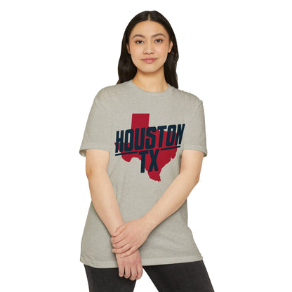 Houston TX State Outline T-Shirt — Retro City Pride Tee