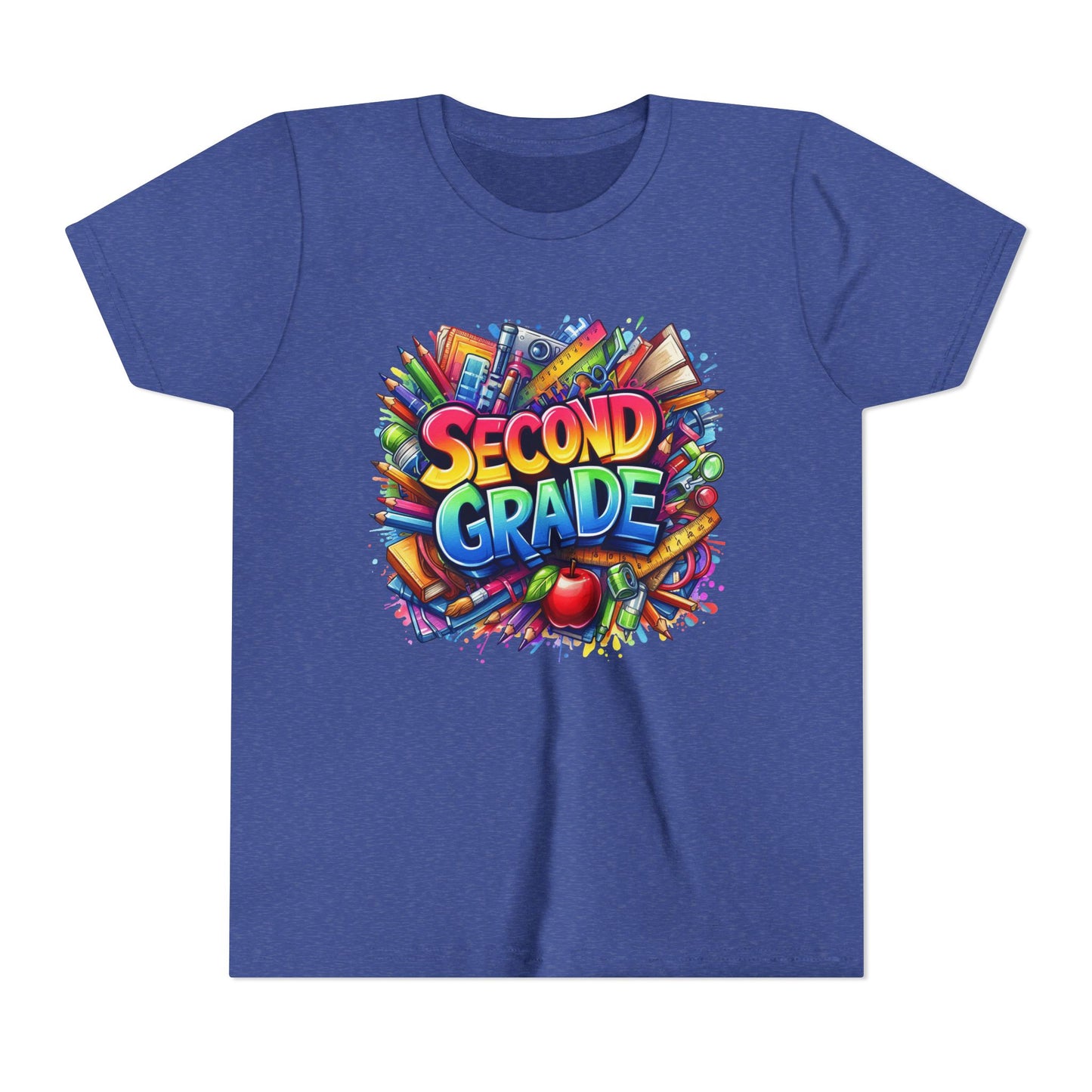 Second Grade Youth Tee — Colorful Back-to-School Kids T-Shirt