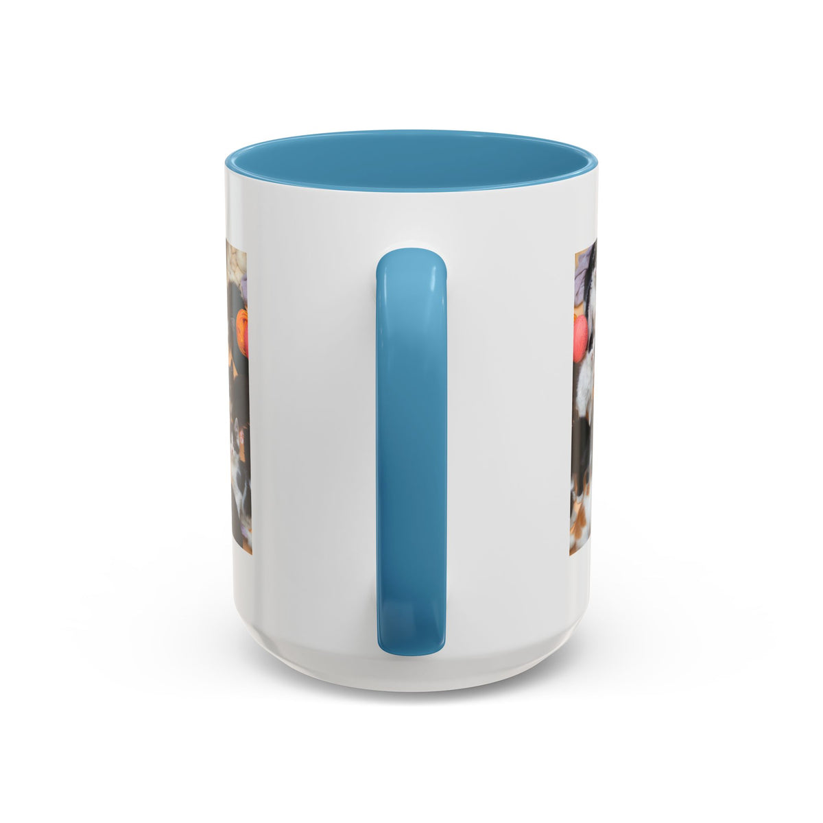 Cat Lover Accent Coffee Mug — “Life Is Better With Cats” 11/15oz