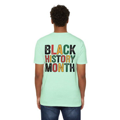 Black History Month T-Shirt — Bold Retro Pan-African Lettering