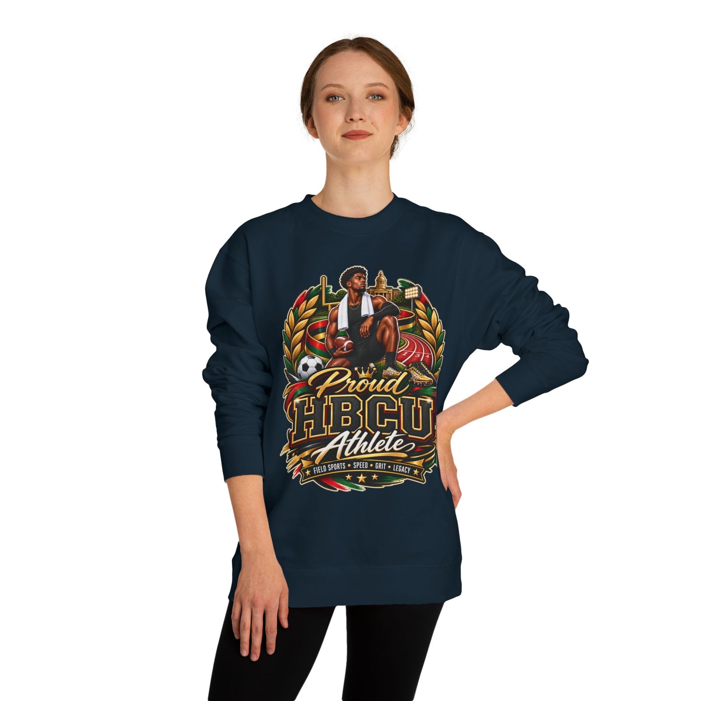 HBCU Athlete Crewneck — Proud HBCU College Sports Sweatshirt