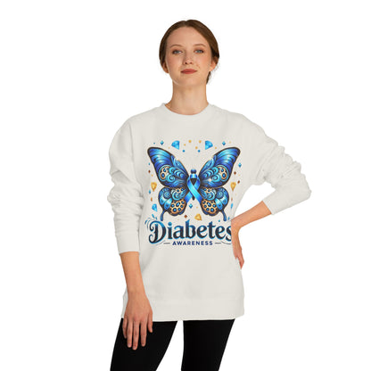 Diabetes Awareness Butterfly Sweatshirt