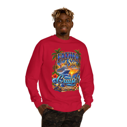 Father & Son Cruise Sweatshirt – Tropical Beach Boat Design