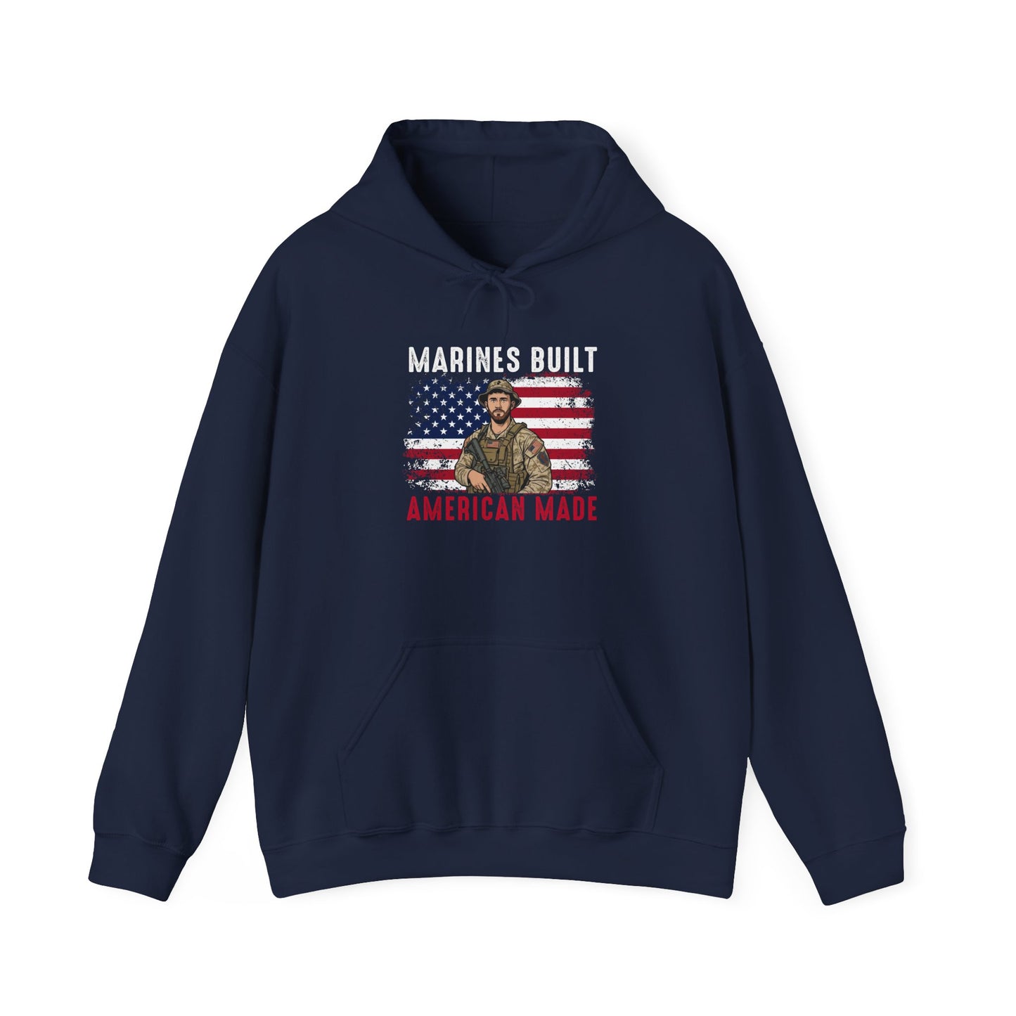 Marines Built American Made Hoodie