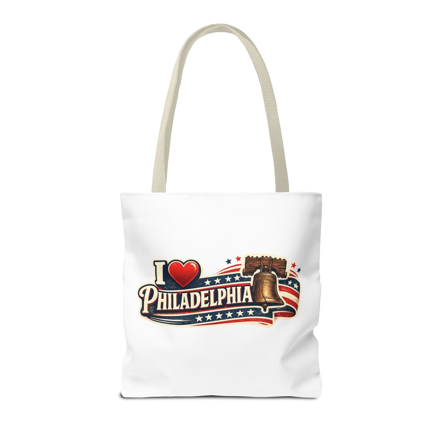 I  Philadelphia Liberty Bell Tote Bag — American Flag City Souvenir