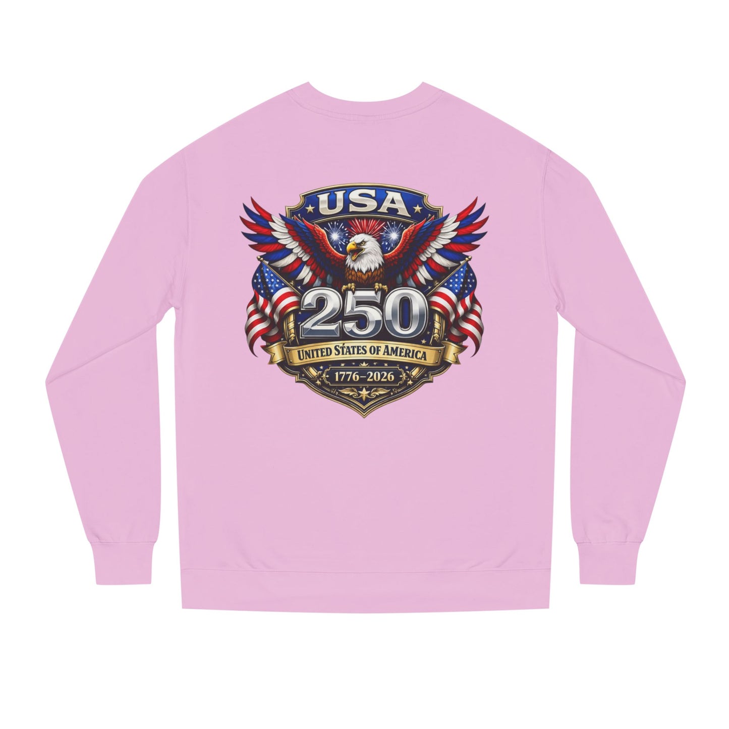 USA 250th Anniversary Sweatshirt — Patriotic Eagle 1776–2026 Crewneck