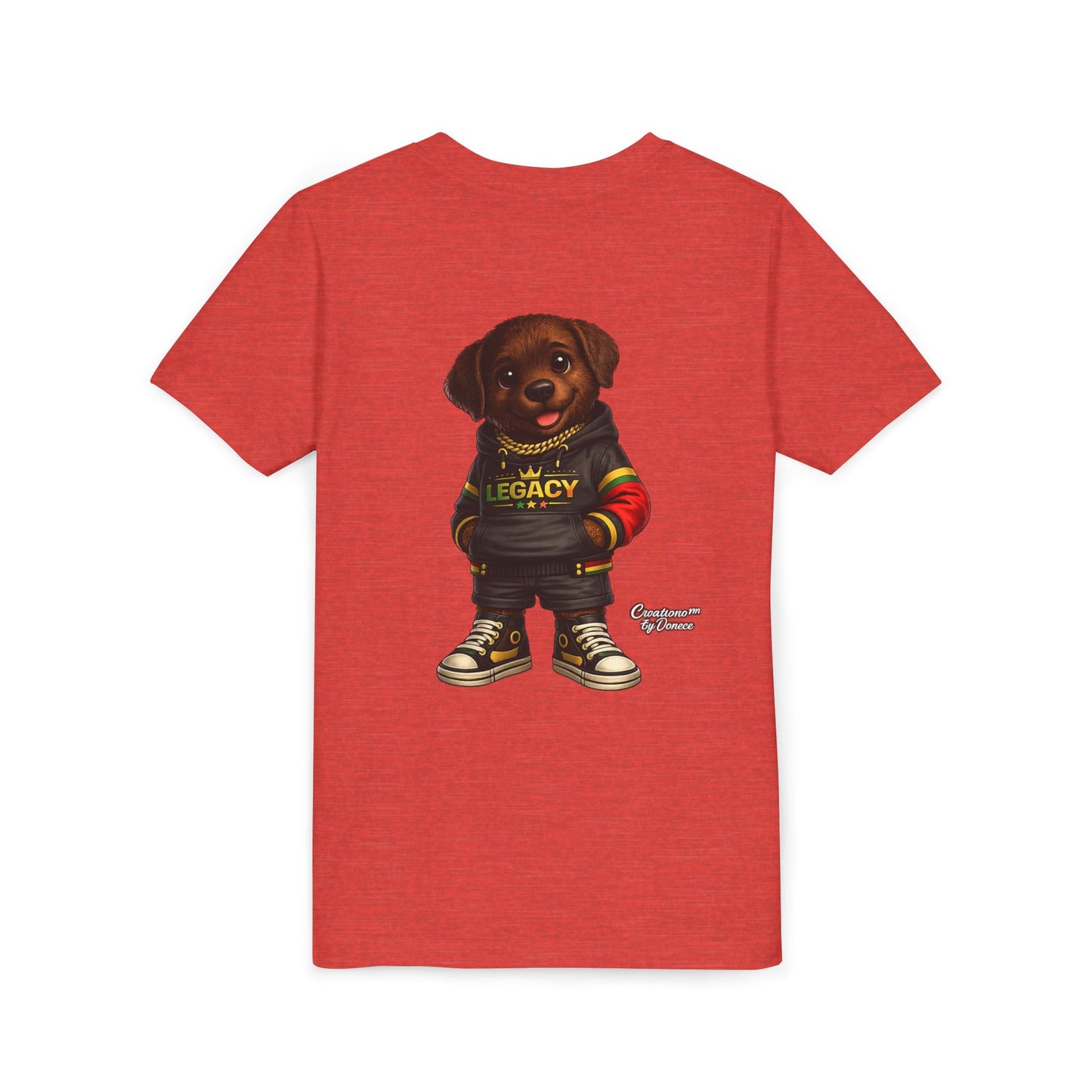 Youth Tee — Cute Rottweiler Puppy in 'Legacy' Hoodie Kids T‑Shirt