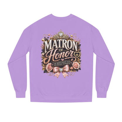 Matron of Honor Sweatshirt — Elegant Bridal Party Crewneck