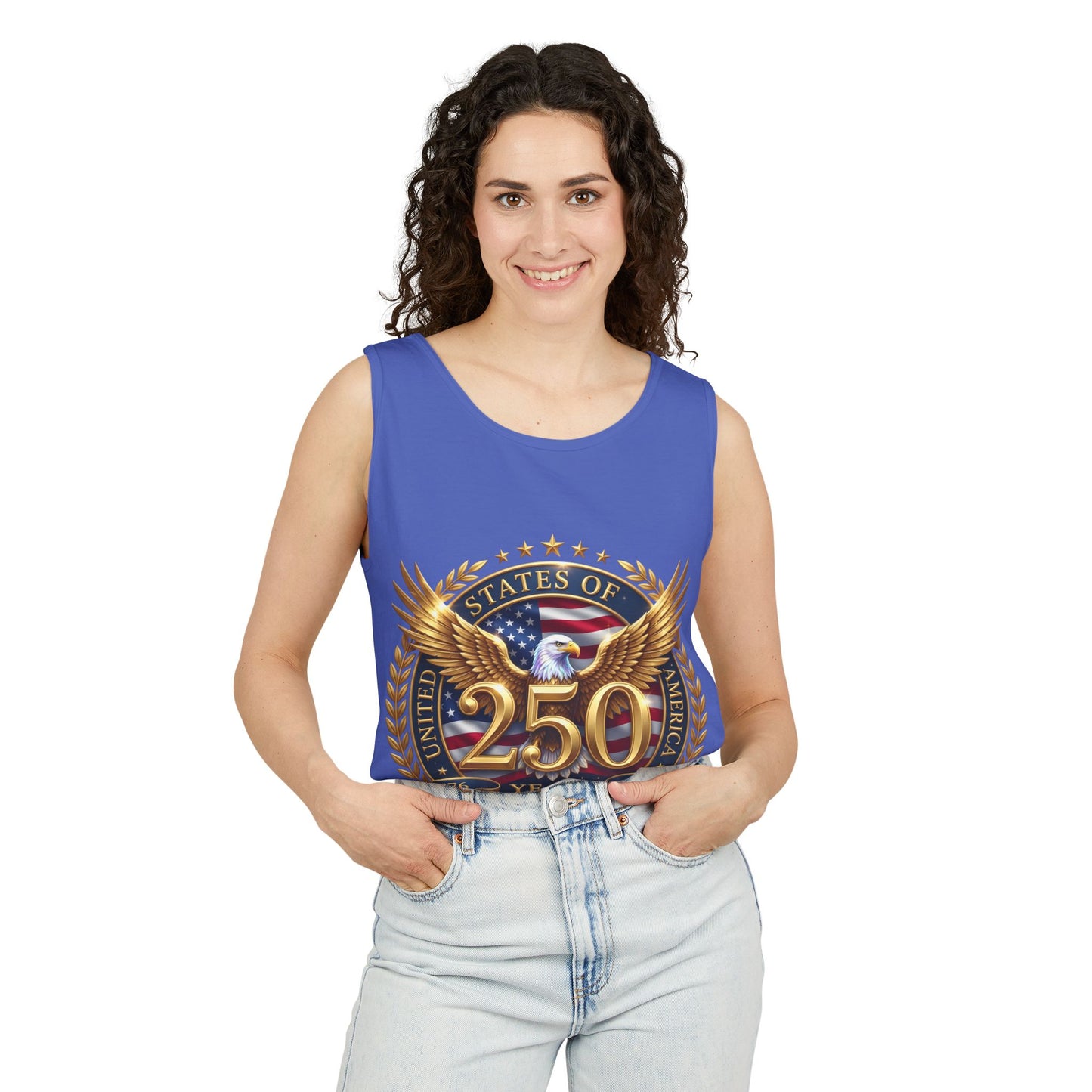 250 Years Anniversary Eagle Tank Top — United States Bicentennial Celebration Tee