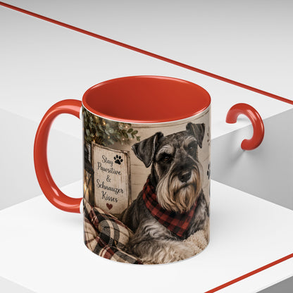 Standard Schnauzer Accent Coffee Mug — "Home Is Where My Standard Schnauzer Is"