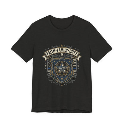 Faith · Family · Duty Shield T‑Shirt