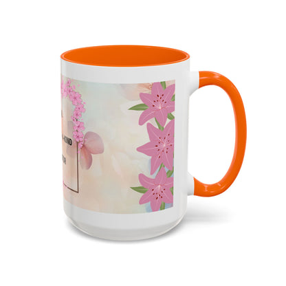 Mom Acronym Coffee Mug — "MOM: Magical • One-of-a-Kind • Motivator" Floral Accent