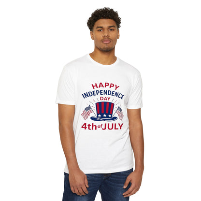 4th of July T-Shirt – "Happy Independence Day" Patriotic USA Tee