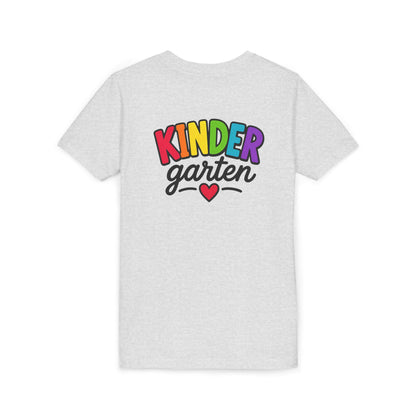 Kindergarten Rainbow Youth Tee — 'Kindergarten' Colorful Back-to-School Shirt