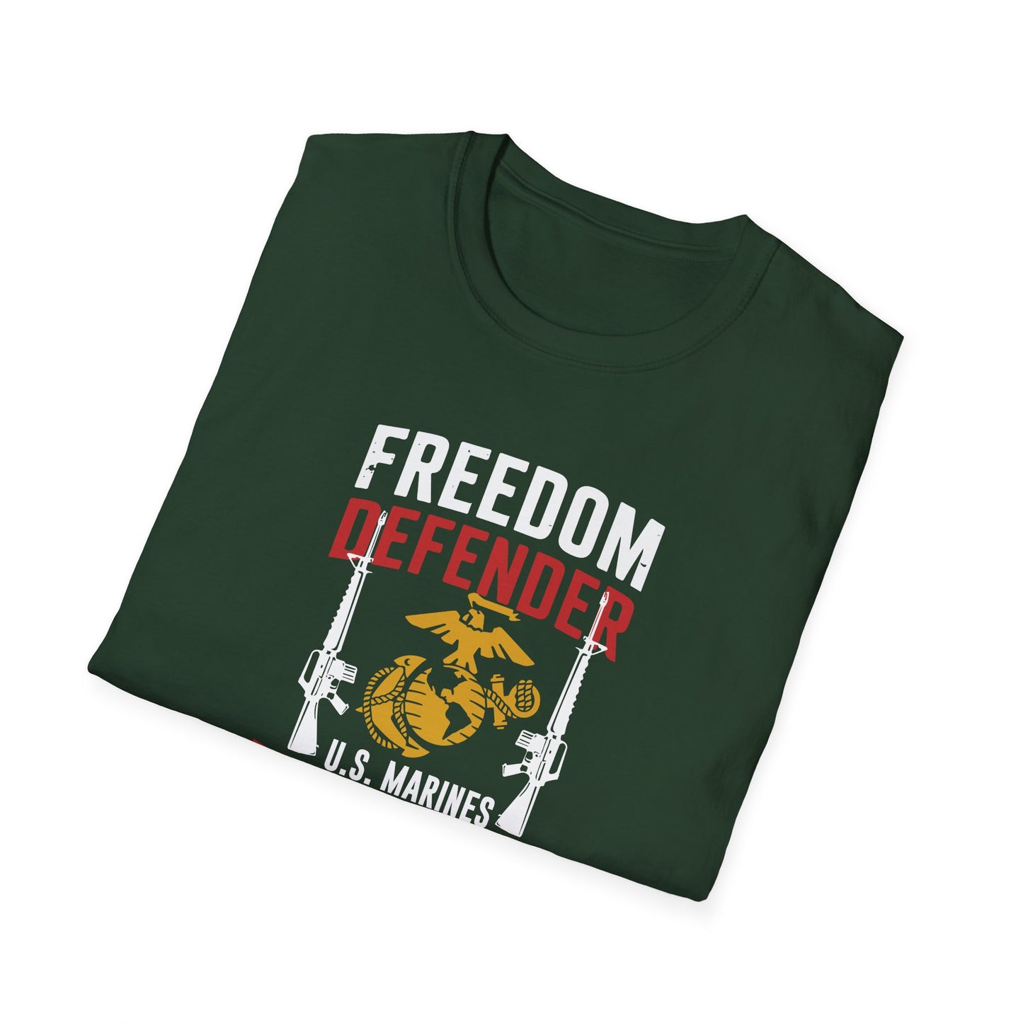 Freedom Defender U.S. Marines Veteran  For Life T-Shirt