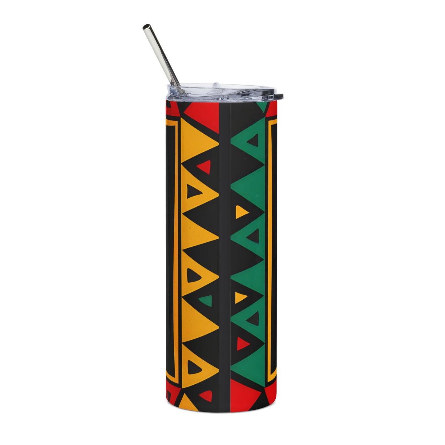 Juneteenth Stainless Steel Tumbler — 20oz Black Power Fist Travel Cup