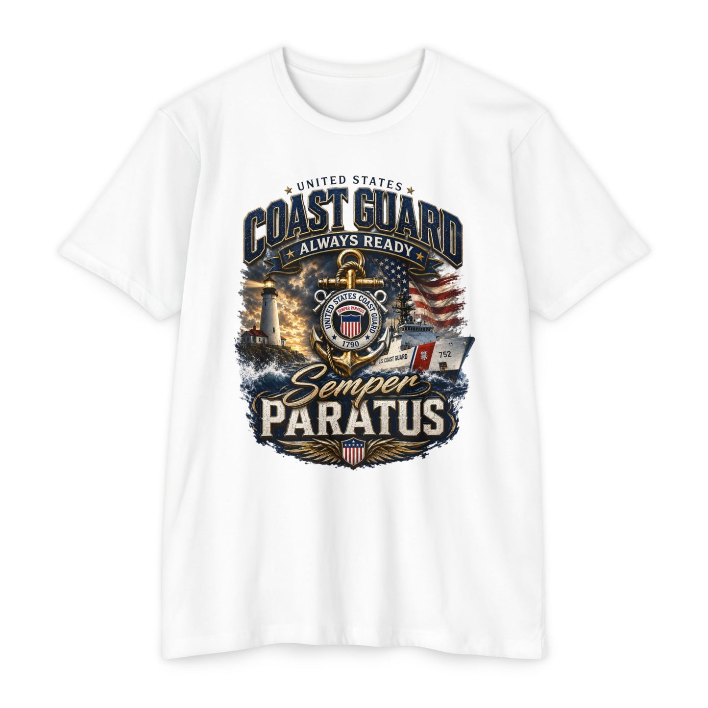 Coast Guard Semper Paratus T-Shirt – U.S. Coast Guard Veteran Tee