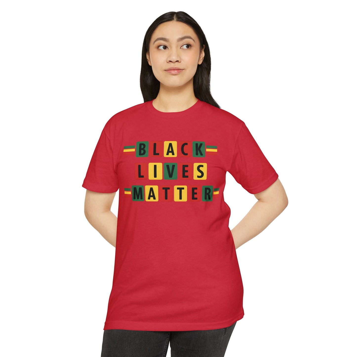 Black Lives Matter T‑Shirt - Pan-African Block Letter Tee