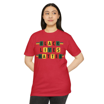 Black Lives Matter T‑Shirt - Pan-African Block Letter Tee