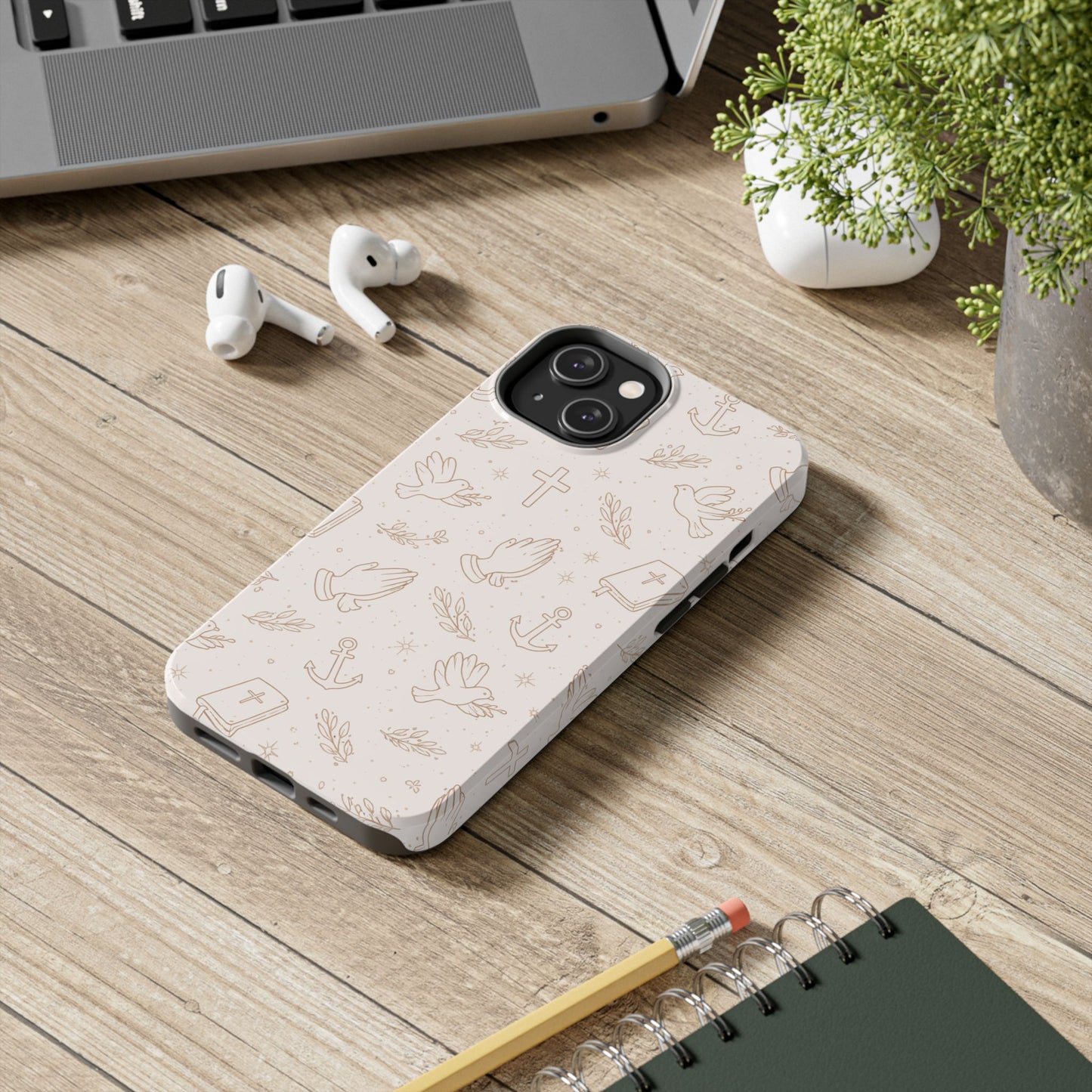 Symbols of Grace Phone Case | Christian Floral iPhone Case