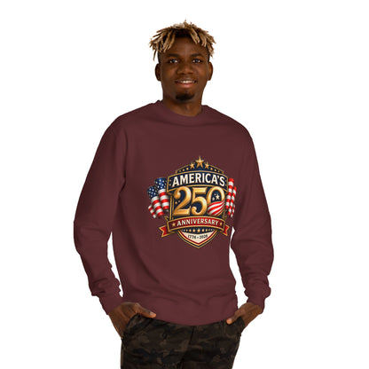 America's 25th Anniversary Sweatshirt — Patriotic USA Flag Crewneck (1776–2026)