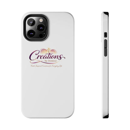 Tough Phone Case - "Creations by Donece" Logo Protective Cover