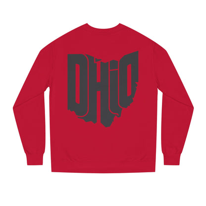 Ohio State Outline Crewneck Sweatshirt — Bold 'OHIO' Map Graphic