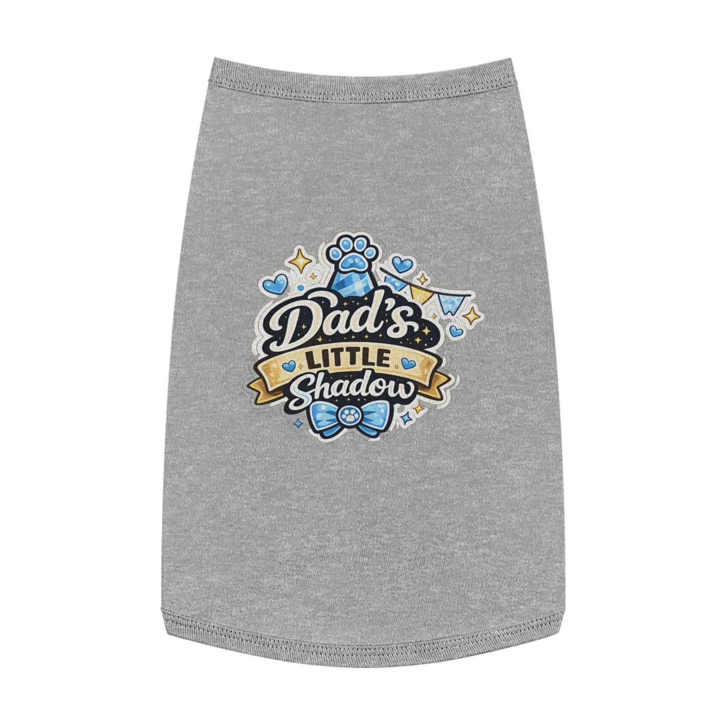 Pet Tank Top - "Dad's Little Shadow" Cute Dog Shirt for Father’s Day & Pet Lovers