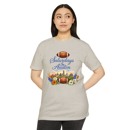 Saturdays in Austin Football Tee