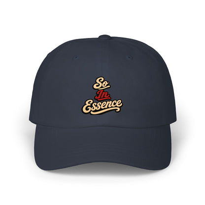 Dad Cap — "So In Essence" Retro Script Embroidered Baseball Hat