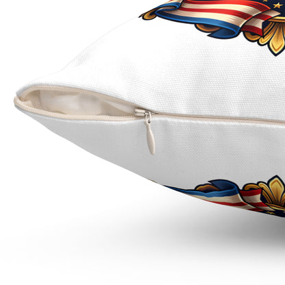 America 250th Anniversary Decorative Pillow — Eagle & Fireworks 1776–2026