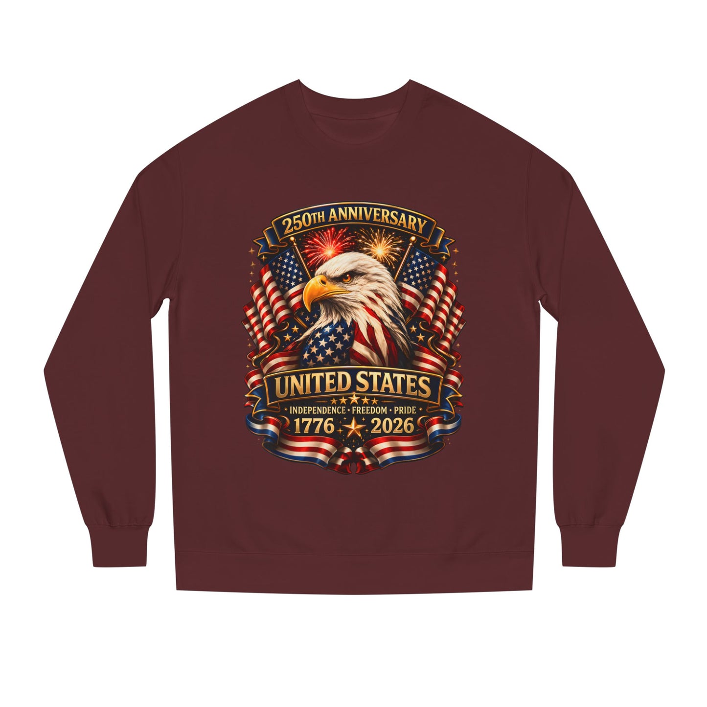 250th Anniversary United States Eagle Sweatshirt – 1776–2026 Patriotic Crewneck