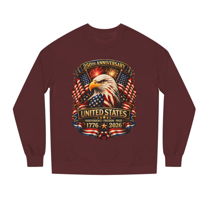 250th Anniversary United States Eagle Sweatshirt – 1776–2026 Patriotic Crewneck