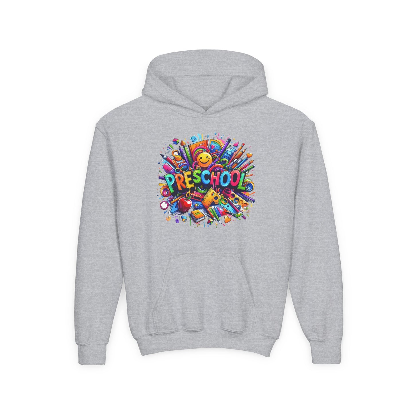 Preschool Kids Hoodie — Colorful Back-to-School Preschool Design