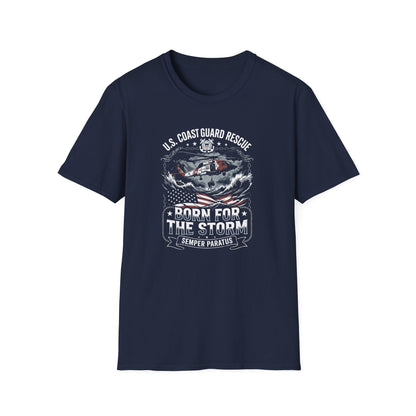 U.S Coast Guard Rescue Born for the Storm T-Shirt