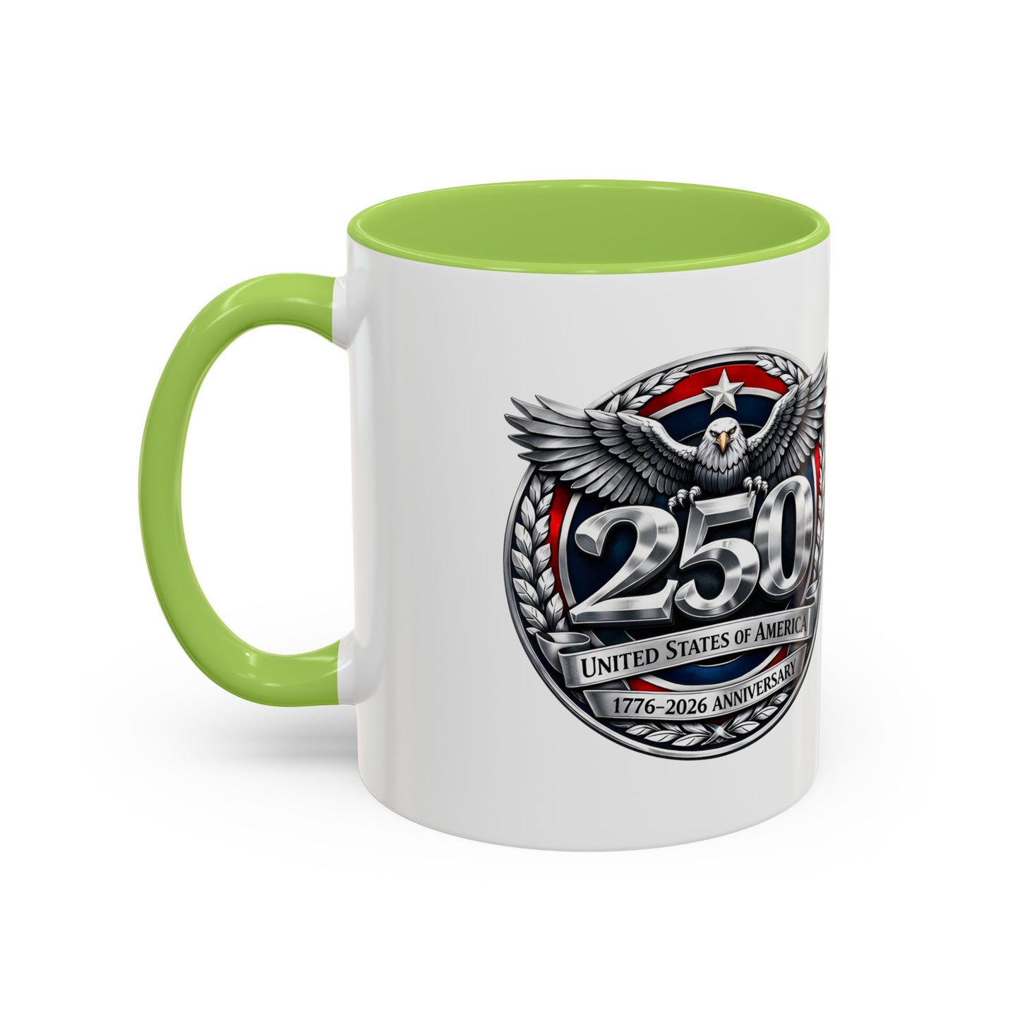 250th USA Bicentennial Eagle Coffee Mug — 1776–2026 Anniversary Accent Mug