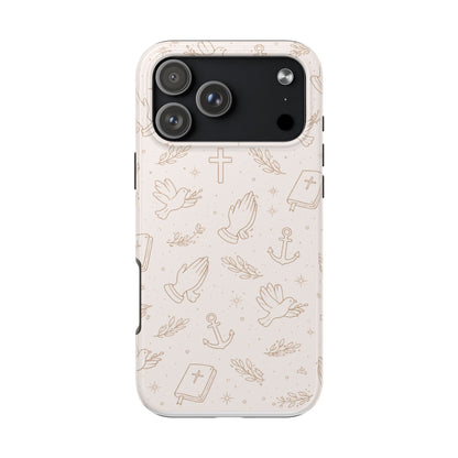 Symbols of Grace Phone Case | Christian Floral iPhone Case