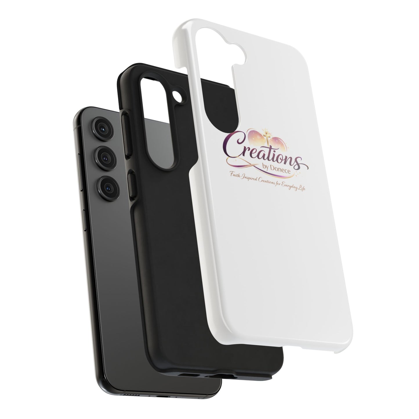 Tough Phone Case - "Creations by Donece" Logo Protective Cover