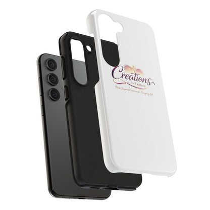 Tough Phone Case - "Creations by Donece" Logo Protective Cover