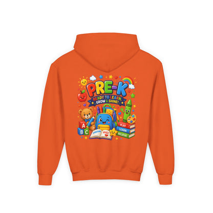 Pre-K Ready to Learn Youth Hoodie – Cute Back-to-School Preschool Sweatshirt