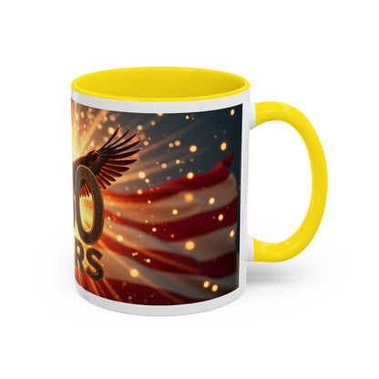 250 Years Commemorative Coffee Mug — Patriotic Eagle & American Flag Accent (11/15oz)