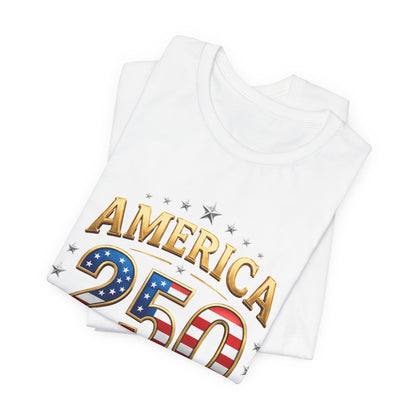 America 250 T-Shirt — Built by Generations 1776–2026 Patriotic Tee
